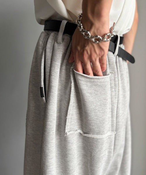 【Classical Origin】「シルエット推し。」アップリケデザインオーバーサイズスウェットパンツ/Applique Detail Oversized Sweatpants co1150046