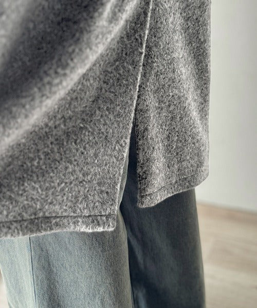 【Classical Origin】「余裕を魅せる。」フェイクウールロングチェスターコート/Fake Wool Long Chester Coat ao1010465