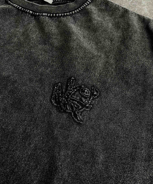 Snow Powder Washed 100% Cotton Vintage T-Shirt/スノーウォッシュ加工ヴィンテージ綿100%Tシャツ co1150019