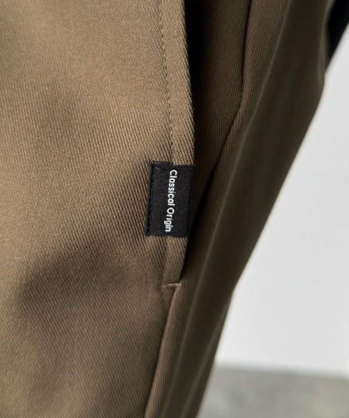 【Classical Origin】「美しい落ち感。」 ワンタックセンタープレスフレアスラックス/One-tuck center-pressed flared slacks co1150042