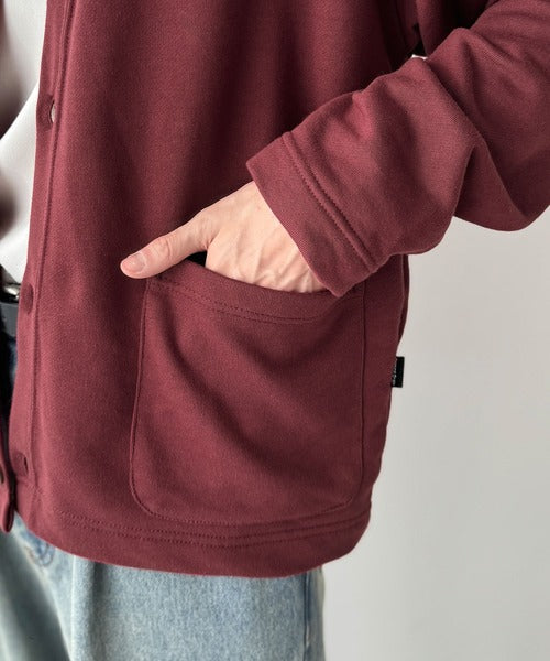 【Classical Origin】「シンプルって奥深い。」刺繍入りスウェットカーディガン(長袖)/Embroidered Design Sweat Cardigan co1150064