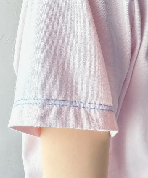 上品さが魅力。フラワープリントグラフィック刺繍Tシャツ(半袖) ce1050268