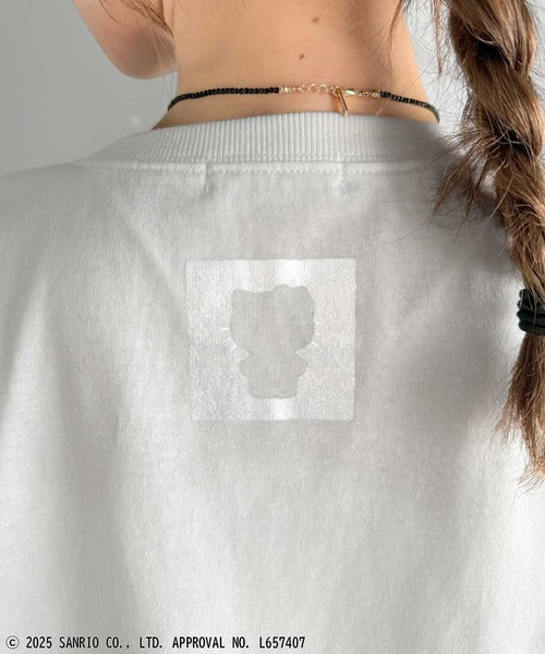 【Sanrio characters/サンリオキャラクターズ】大人可愛い推しアピール♪シルエット箔プリントTシャツ(半袖) ce1350005
