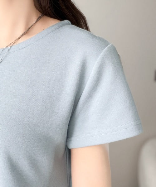 【mily bilet】可憐に揺れて、ときめきを纏う♪前後2wayペプラム切替フリルデザインTシャツ(半袖) mi1019140