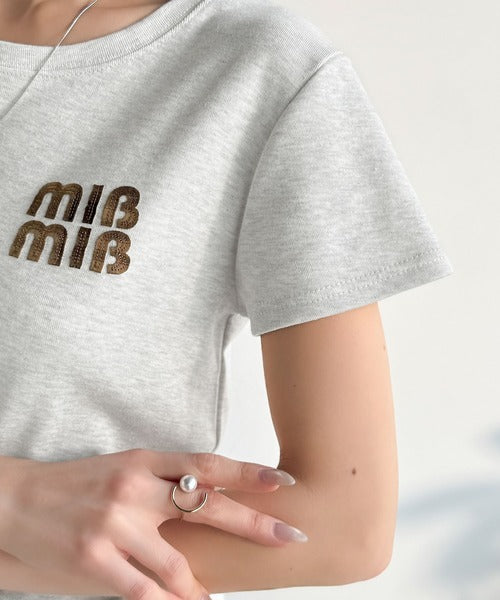 【mily bilet】スタイルよく、着心地いい。絶対使えるシンプルT♪ワッペンコンパクトTシャツ(半袖) mi1329084