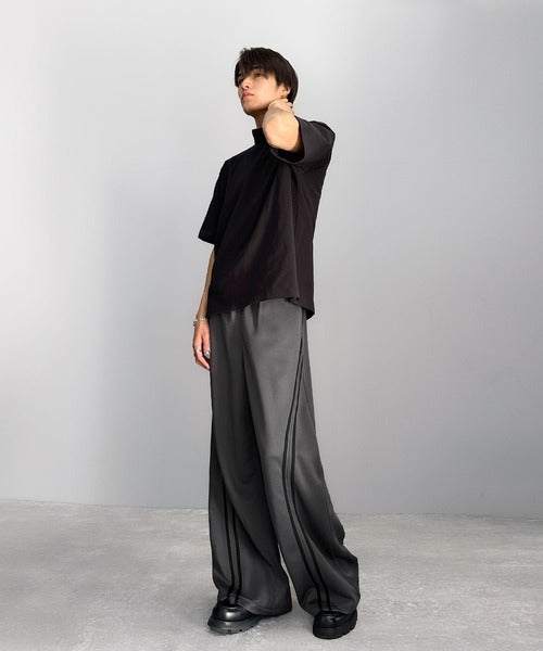 Curve Line Wide Track Pants/カーブラインワイドトラックパンツ co1150006