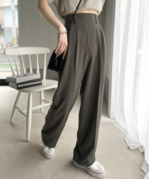 美の落ち感。2タックボリュームワイドパンツ ce0940105