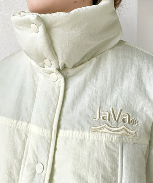 《JaVaジャバ 別注》2way取り外し可能! スタンドカラー サイドスリット中綿モンスターコート jv1260021
