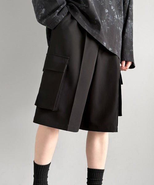 「整う、ラフ感。」カーゴポケット ルーズシルエット ハーフスラックス／Cargo Pocket Loose Silhouette Half Slacks co1150030