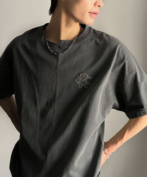 《JaVaジャバコラボ》【メンズ】綿100％!切替BODYロゴTシャツ（半袖） jm1330014
