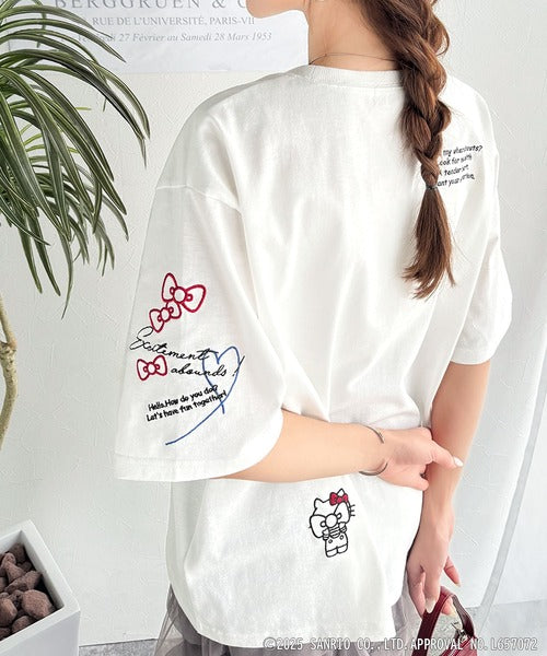 【Sanrio characters/サンリオキャラクターズ】大人可愛い！かくれんぼシリーズランダム刺繍ビッグTシャツ（半袖） ce1350003