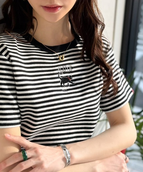 可愛いだけとは言わせない！刺繍コンパクトフライスTシャツアニマルシリーズ（半袖） ce1050360