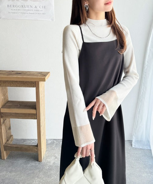 大人の魅力が引き立つロングキャミワンピース（ロング丈） ce1240065