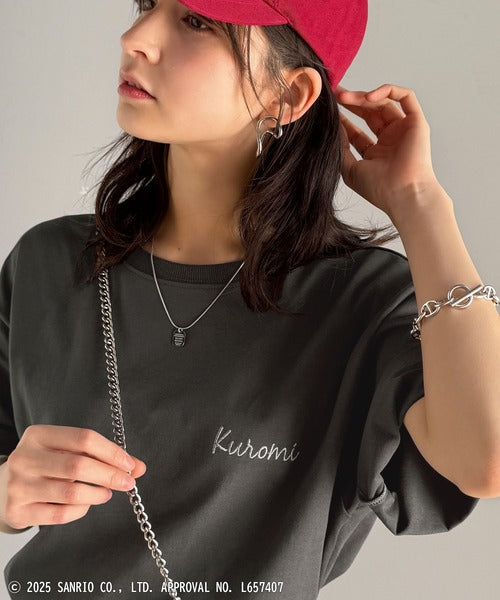 【Sanrio characters/サンリオキャラクターズ】大人可愛い推しアピール♪シルエット箔プリントTシャツ（半袖） ce1350005