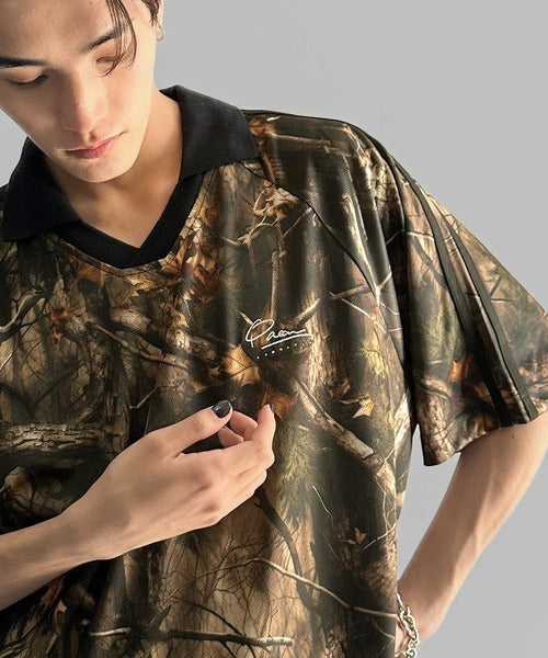 《JaVaジャバコラボ》ラインストーン使い総柄ゲーム半袖Tシャツ jo1150023