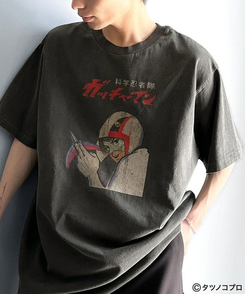 【タツノコプロ】時代を超えたレトロモード。前後2wayガッチャマンクラシカルエルフオリジナルTシャツ cm1330008