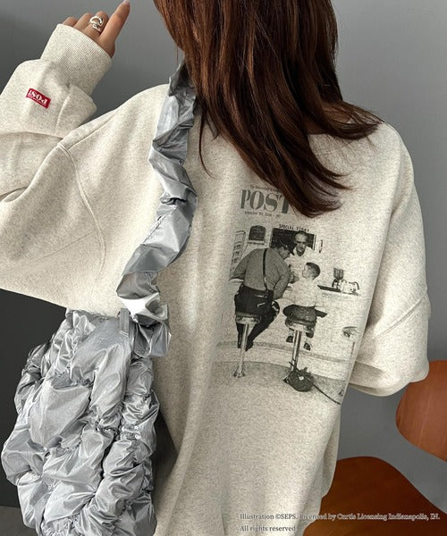 『THE SATURDAY EVENING POST』前後2way裏起毛プルオーバー【Runaway】 ce1260298