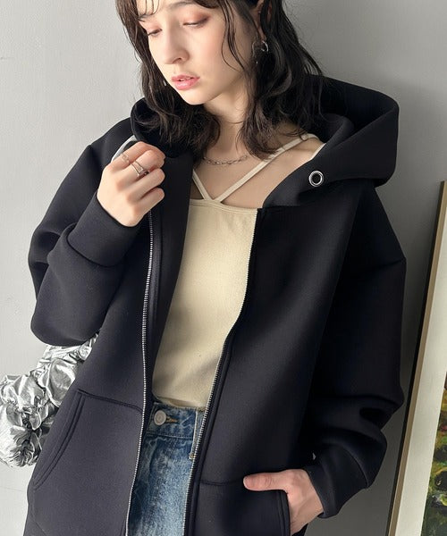 マシュマロ触感！ダンボールbigシルエットジップパーカー ce0970074