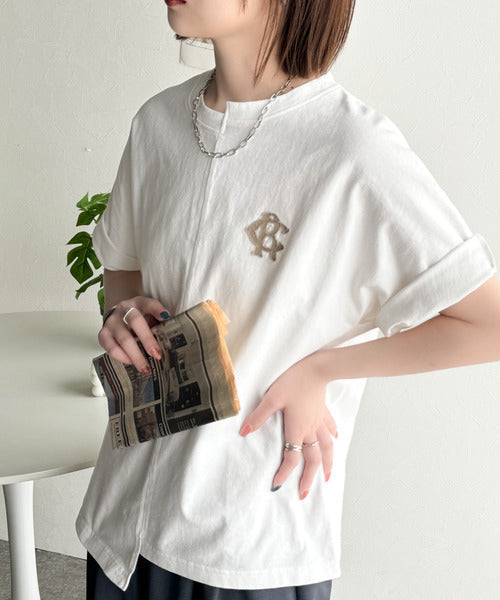 《JaVaジャバコラボ》綿100％!こだわり満載の自信アイテム☆切替BODYロゴTシャツ（半袖） jv1330014