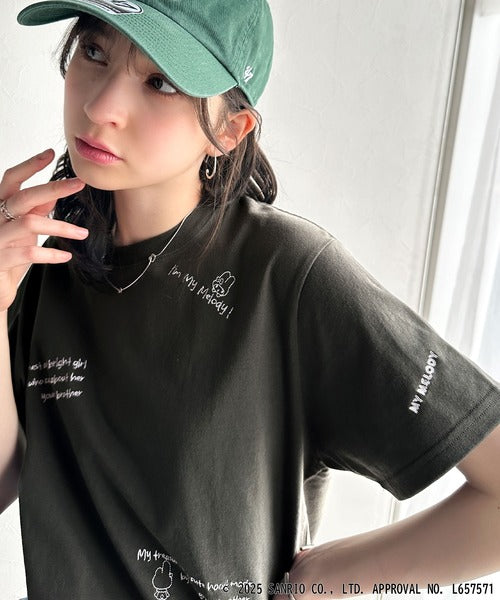 【Sanrio characters/サンリオキャラクターズ】綿100％!かわいい魅力サンリオキャラクターズ刺繍半袖Tシャツ ce1330035