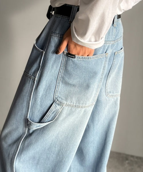 【Classical Origin】「遊び心満載。」ダブルニーワイドペインターデニム／Double Knee Wide Painter Denim co0900003