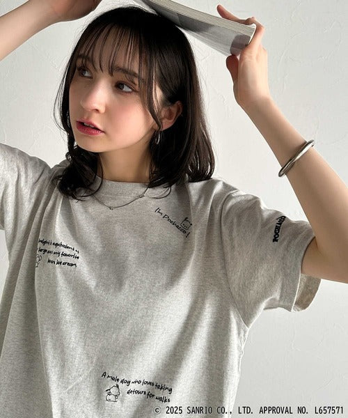 【Sanrio characters/サンリオキャラクターズ】綿100％!かわいい魅力サンリオキャラクターズ刺繍半袖Tシャツ ce1330035