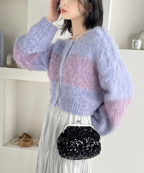 【mily bilet】華やかに輝く。スパンコールがま口ショルダーバッグ mi1159034