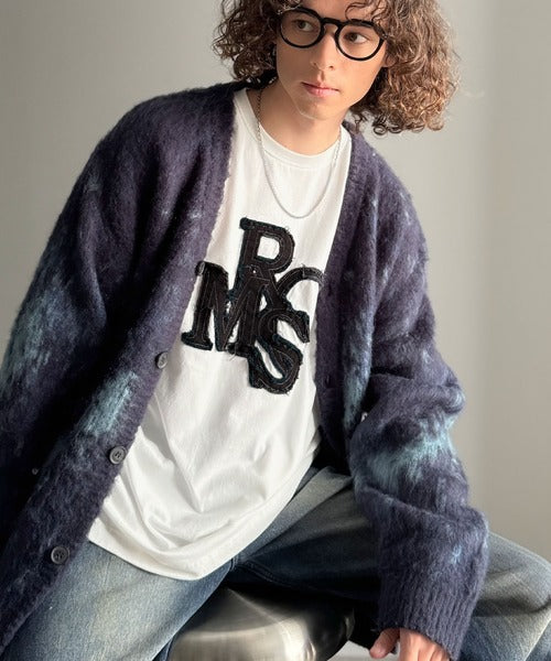 【Classical Origin】「一軍確定。」フリンジパッチワーク使いリラックスTシャツ／Fringe and Patchwork Relaxed T-Shirt co1320004