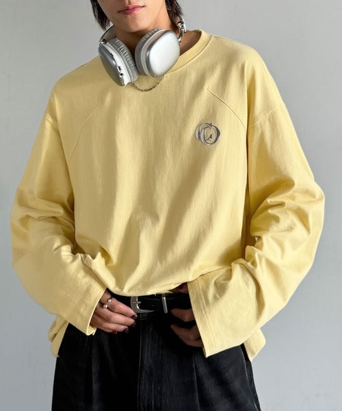 【Classical Origin】「1枚でキマる」。Dart Stitching Oversized T-Shirt／綿100％ダーツ切り替えオーバーサイズTシャツ（長袖） co1150037