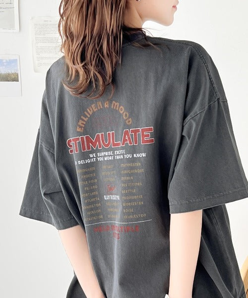 《Javaジャバコラボ》ゆるっとカジュアルに着こなす。綿100%ピグメント加工グラフィックプリントTシャツ＆ロンT(半袖)(長袖) jv1050148