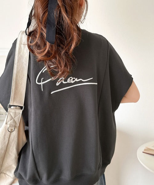 センスが光る。バック刺繍裏毛プルオーバー ce1020204