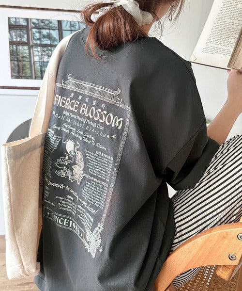 《JaVaジャバコラボ》着るだけで主役級。前後2way刺繍グラフィックオーバーサイズTシャツ jv1260547