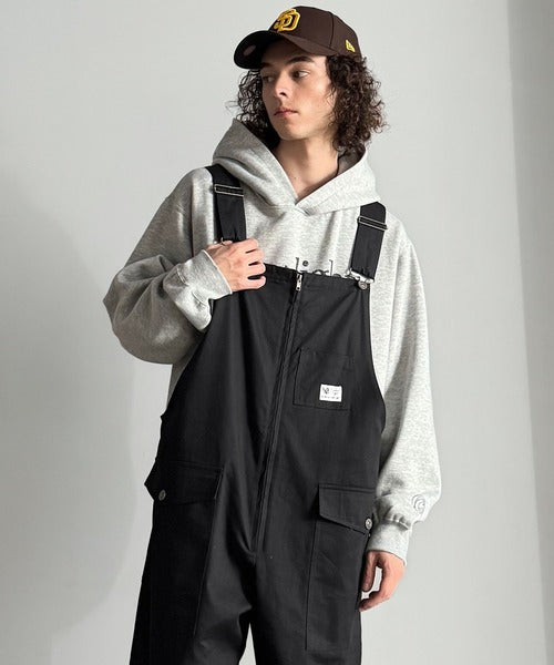 【Classical Origin】Front-Zip Loose Overalls／フロントジップ仕様ルーズオーバーオール co0780008