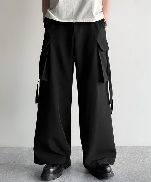 Big Pocket Parachute Wide Trousers／ビッグポケット付パラシュートワイドスラックス co1150004