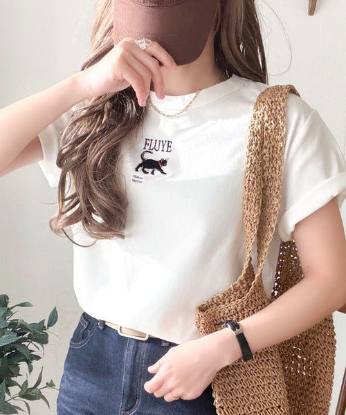 可愛いだけとは言わせない！刺繍コンパクトフライスTシャツアニマルシリーズ（半袖） ce1050360