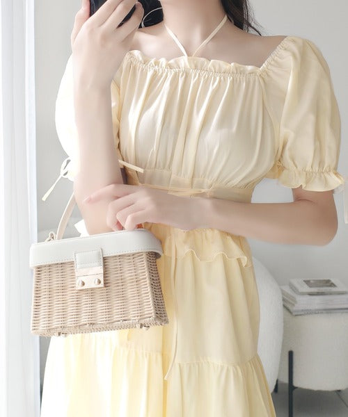 【mily bilet】女の子らしさ満開！マルチWAYドッキングティアードワンピース mi1139068