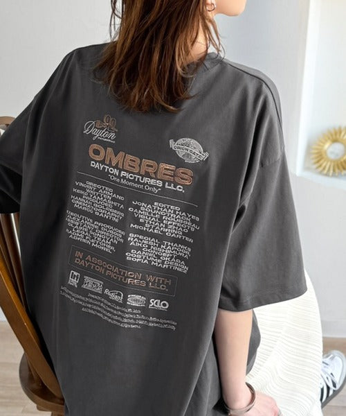 《JaVaジャバコラボ》お洒落見え抜群。大人カジュアルなゆったり半袖T。バック刺繍ビッグTEE（半袖） jv1260550