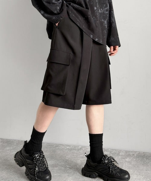「整う、ラフ感。」カーゴポケット ルーズシルエット ハーフスラックス／Cargo Pocket Loose Silhouette Half Slacks co1150030