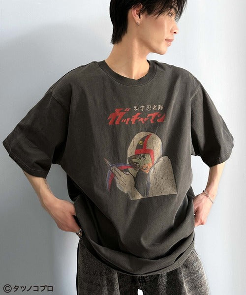 【タツノコプロ】時代を超えたレトロモード。前後2wayガッチャマンクラシカルエルフオリジナルTシャツ cm1330008