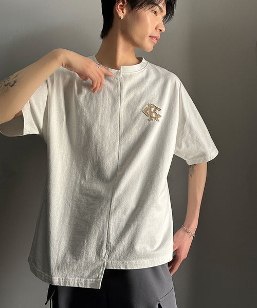 《JaVaジャバコラボ》【メンズ】綿100％!切替BODYロゴTシャツ（半袖） jm1330014