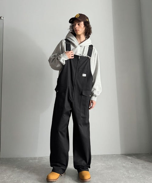 【Classical Origin】Front-Zip Loose Overalls／フロントジップ仕様ルーズオーバーオール co0780008