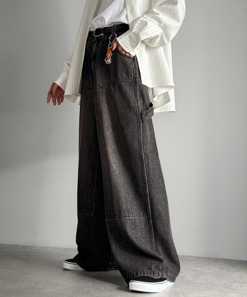 【Classical Origin】「遊び心満載。」ダブルニーワイドペインターデニム／Double Knee Wide Painter Denim co0900003