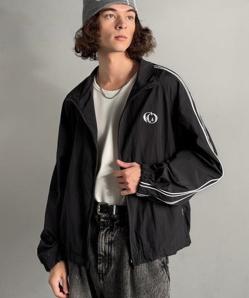 【Classical Origin】「大人ストリート。」サイドライン仕様ナイロントラックジャケット／Side Line Accents Nylon Track Jacket co1150063