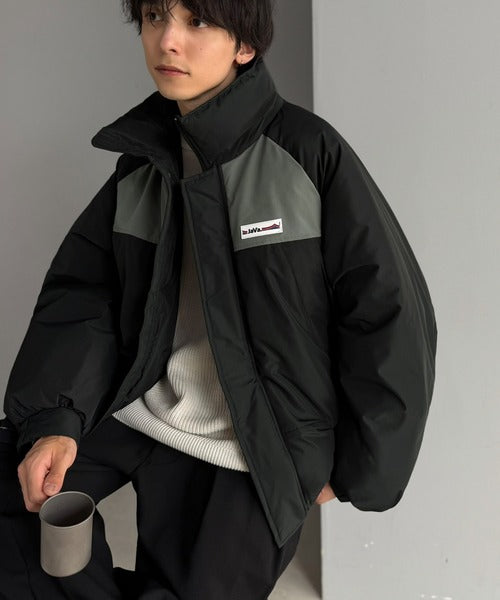【防風・撥水・防汚機能付き】《JaVaジャバコラボ》冬のわがまま、まるっと叶える。マルチファンクション異素材切り替えオーバーサイズ中綿ジャケット jo0780024