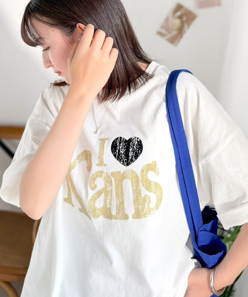 《JaVaジャバコラボ》大人カジュアルにちょうどいい。綿100％ ヴィンテージ風ハートTシャツ jv1050369