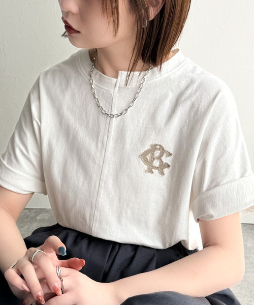 《JaVaジャバコラボ》綿100％!こだわり満載の自信アイテム☆切替BODYロゴTシャツ（半袖） jv1330014