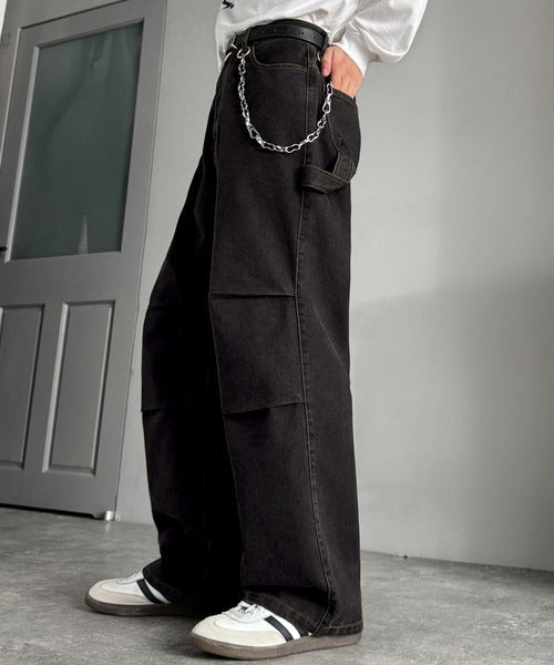 【Classical Origin】「こなれカジュアル。」ペインターパラシュートタックデニムパンツ／Painter Parachute Tuck Denim Pants co1150062