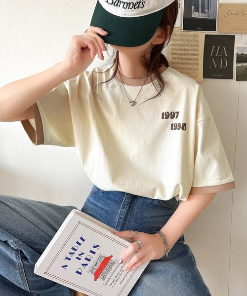ゆるっとカジュアルに。半袖リンガーフロッキーテニスTシャツ ce1020214