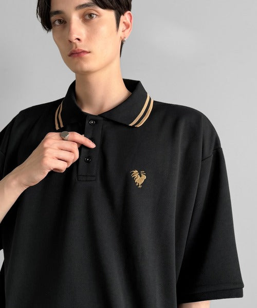 「洗練を纏う、上質な日常。」刺繍入りハイクオリティダブルフェイス素材ポロシャツ／Embroidered High-Quality Double Face Polo co1150026