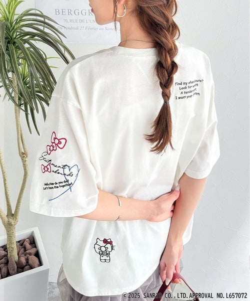 【Sanrio characters/サンリオキャラクターズ】大人可愛い！かくれんぼシリーズランダム刺繍ビッグTシャツ（半袖） ce1350003